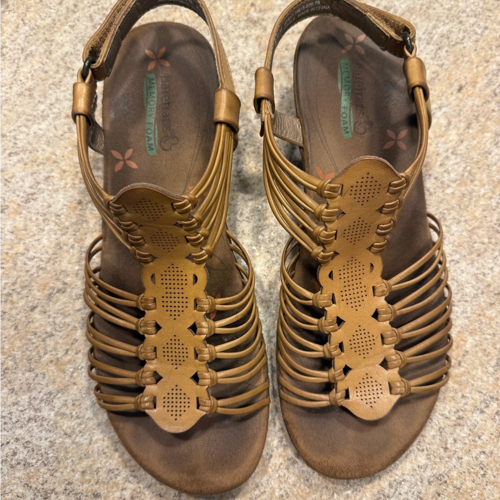 BareTraps Tan Strappy Sandals